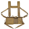Griffpunkt taktisches Chest Rig in Khaki, Frontansicht