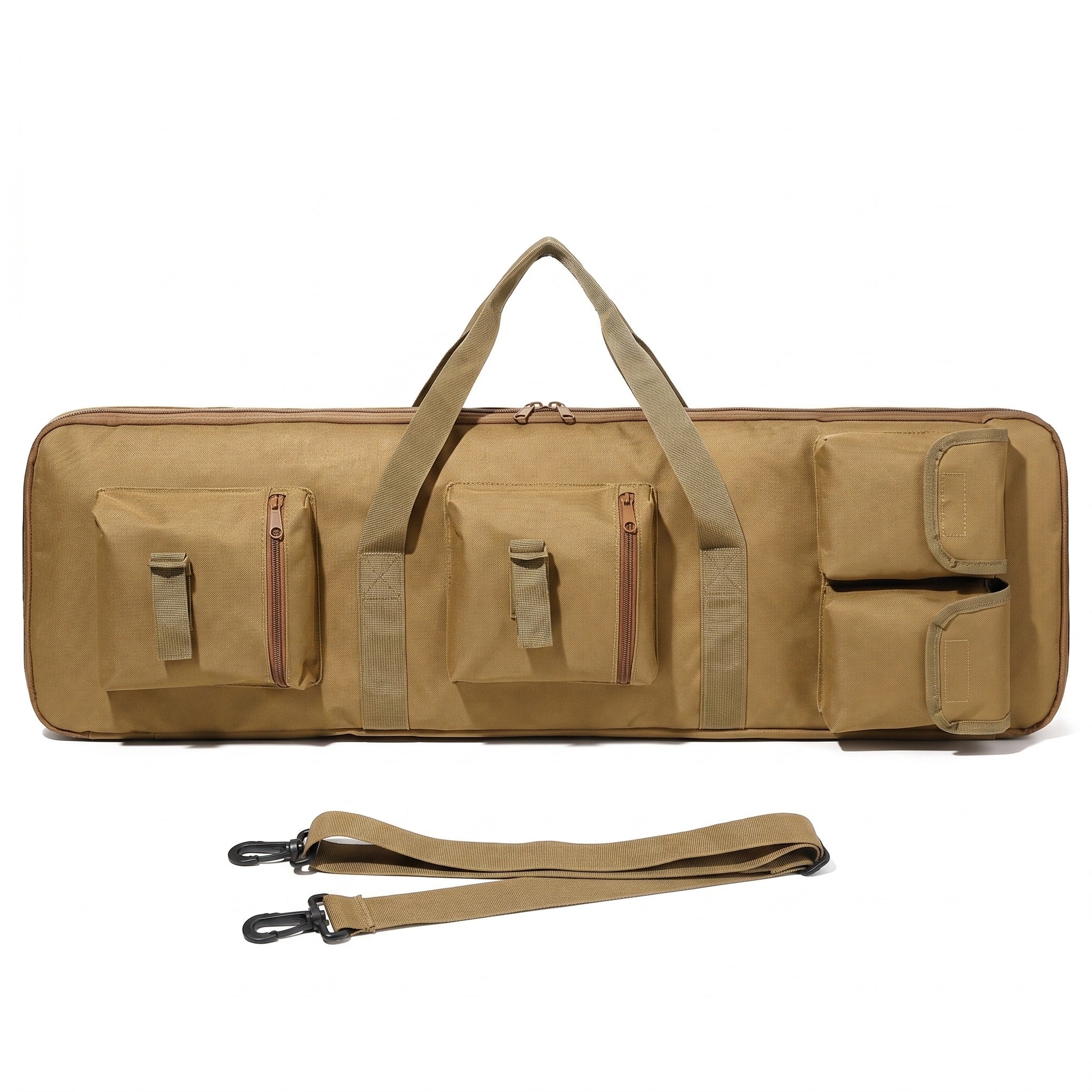 Tragwerk Gewehrtasche 120 cm in Khaki, Frontansicht