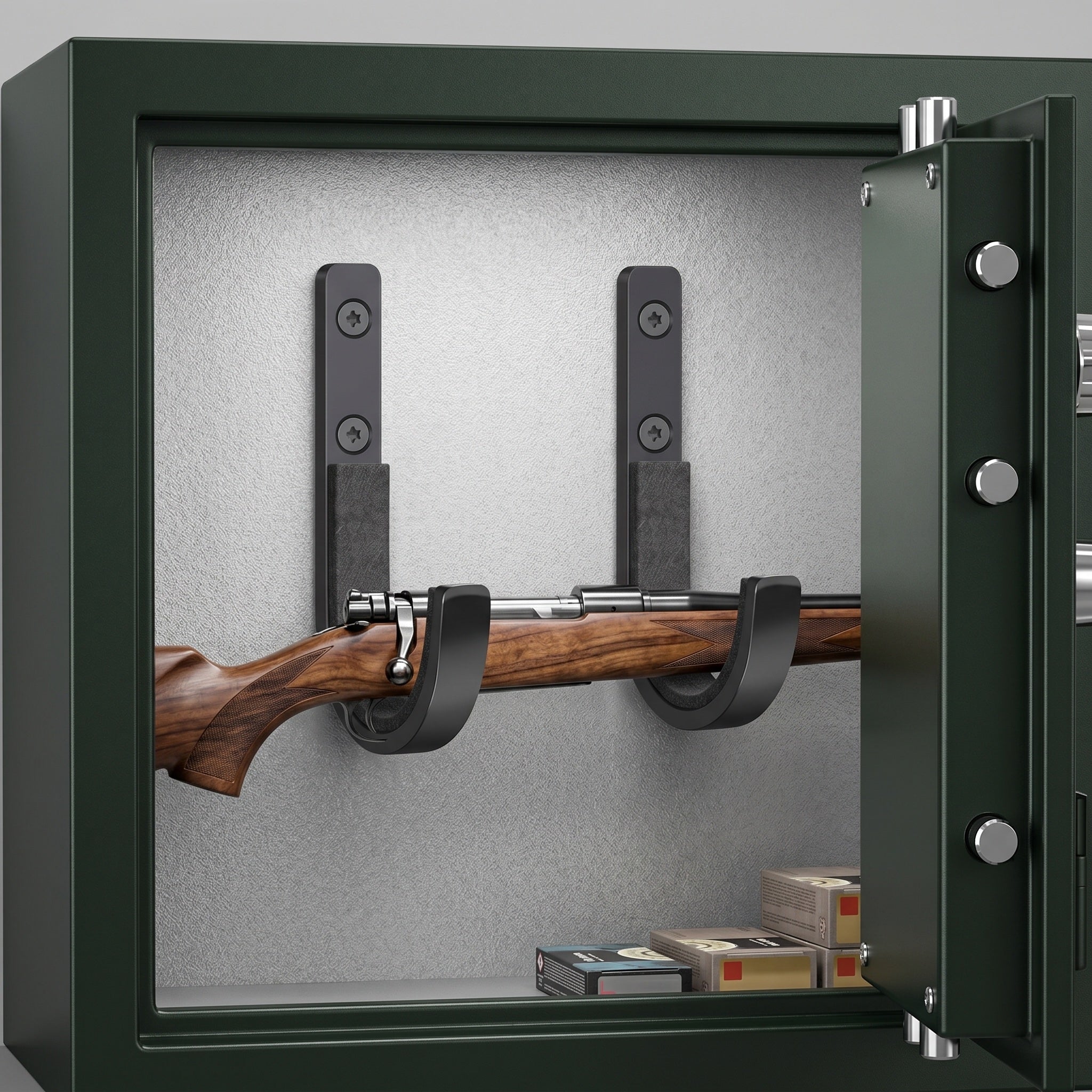 LP-V2:: Wandfest Halter im Waffenschrank montiert