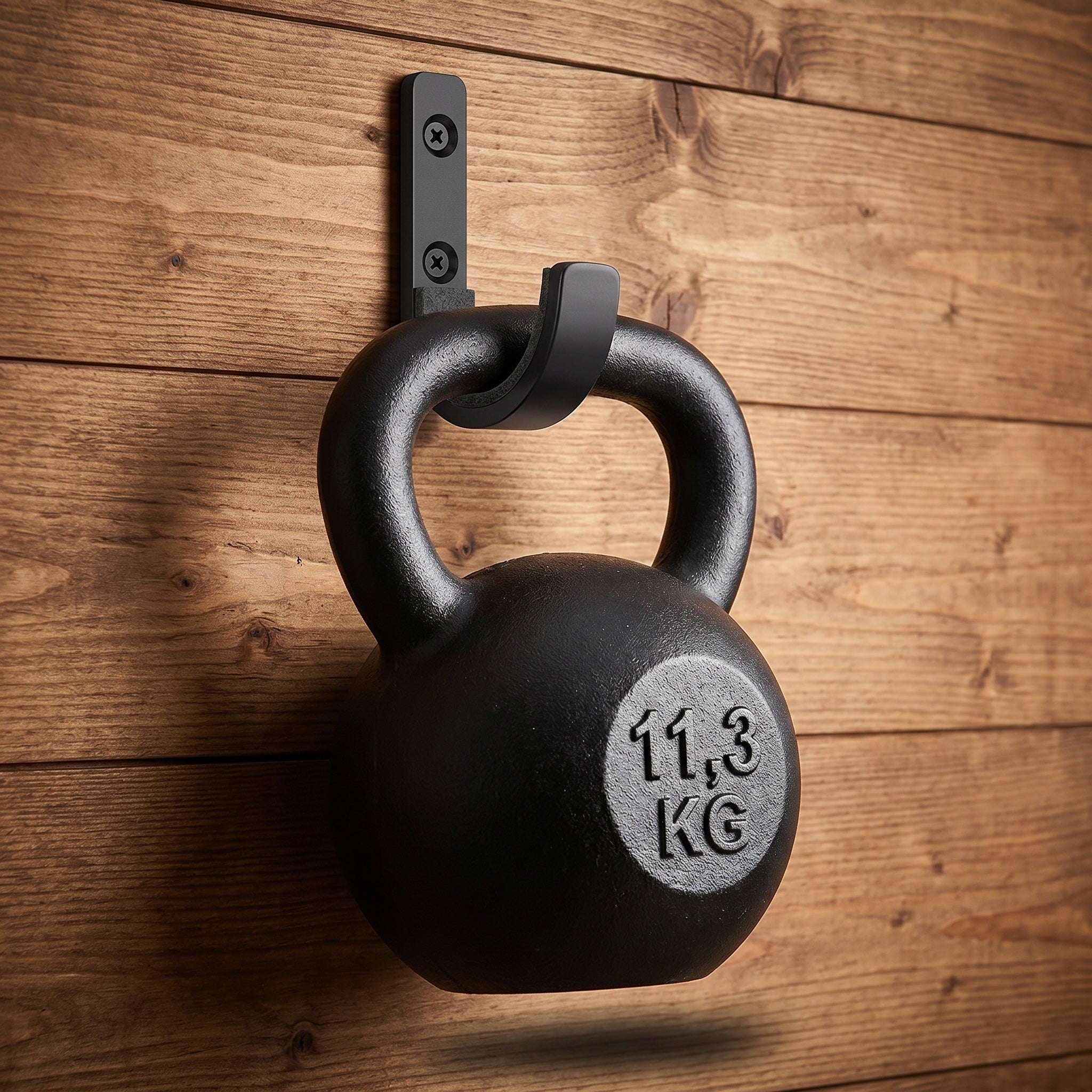 LP-V2:: Wandfest Haken trägt 11,3 kg Kettlebell